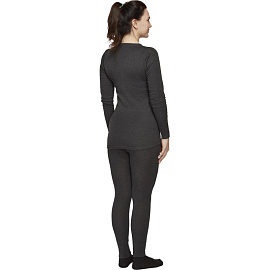 Термолегинсы женские Comazo Activ-25 трикотажные с начёсом тёмно-серые (размер 48, рост 170)