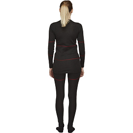 Термофутболка женская с длинным рукавом Comazo Activ-35 трикотажная с начёсом чёрная (размер 48, рост 170)