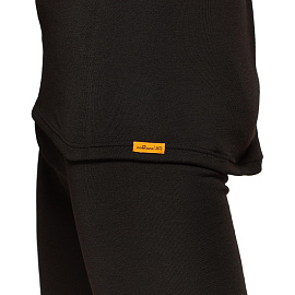 Термофутболка мужская с длинным рукавом Comazo Activ-25 трикотажная с начёсом чёрная (размер 54, рост 182)