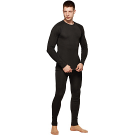 Термокальсоны мужские Comazo Activ-25 трикотажные с начёсом чёрные (размер 50, рост 182)