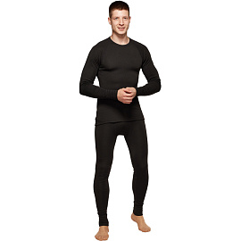 Термокальсоны мужские Comazo Activ-25 трикотажные с начёсом чёрные (размер 52, рост 182)