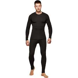 Термокальсоны мужские Comazo Activ-25 трикотажные с начёсом чёрные (размер 52, рост 182)