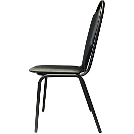 Стул офисный Seven/Стандарт+ чёрный (экокожа, металл)