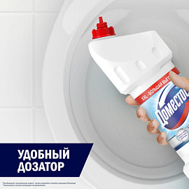 Средство для сантехники чистящее Domestos Ультра белый 1.5 л для уборки туалета и ванной фото Средство для сантехники чистящее Domestos Ультра белый 1.5 л для уборки туалета и ванной