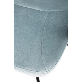 Кресло офисное Easy Chair 224 PPU серо-голубое (велюр, металл)