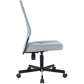 Кресло офисное Easy Chair 224 LPU серо-голубое (велюр, металл)