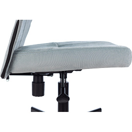 Кресло офисное Easy Chair 224 LPU серо-голубое (велюр, металл)