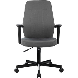 Кресло офисное Easy Chair 224 PPU серое (ткань, металл)
