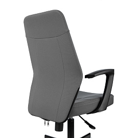 Кресло офисное Easy Chair 224 PPU серое (ткань, металл)