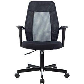 Кресло офисное Easy Chair 225 PTW серое (сетка/ткань, металл)