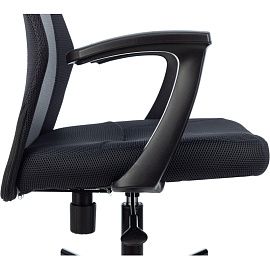 Кресло офисное Easy Chair 225 PTW серое (сетка/ткань, металл)