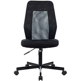 Кресло офисное Easy Chair 225 LTW черное (сетка/ткань, металл)