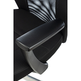 Кресло офисное Easy Chair 225 DSL черное (сетка/ткань, металл)