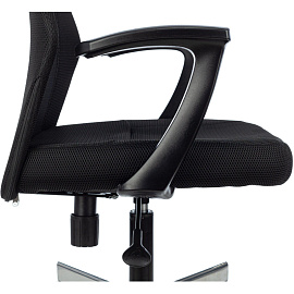 Кресло офисное Easy Chair 225 DSL черное (сетка/ткань, металл)