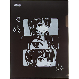 Папка-уголок №1 School Аниме Готика А4 пластиковая 180 мкм (3 штуки в упаковке)