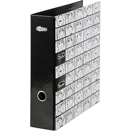 Папка-регистратор №1 School Аниме Комикс 80 мм чёрная бумага