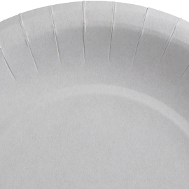 Тарелка одноразовая бумажная Комус Эконом 210 мм белая 500 штук в упаковке