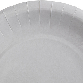 Тарелка одноразовая бумажная Комус Эконом 210 мм белая (500 штук в упаковке)