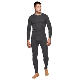 Термокальсоны мужские Comazo Activ-35 трикотажные с начёсом тёмно-серые (размер 58, рост 182)