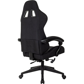 Кресло игровое Zombie Predator чёрное (ткань/пластик)