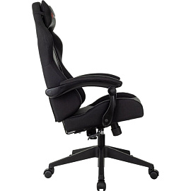 Кресло игровое Zombie Predator чёрное (ткань/пластик)