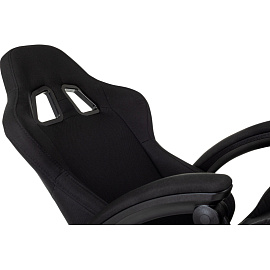 Кресло игровое Zombie Predator чёрное (ткань/пластик)