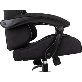 Кресло игровое Zombie Predator чёрное (ткань/пластик)