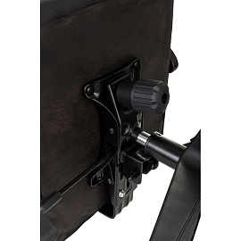 Кресло игровое Zombie Predator чёрное (ткань/пластик)