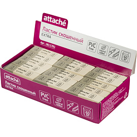 Ластик Attache Extra из натурального каучука прямоугольный 54x14x8 мм