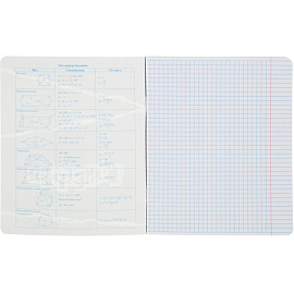 Тетрадь предметная по геометрии №1 School Панк А5 48 листов с рисунком в клетку, УФ-сплошной глянцевый лак