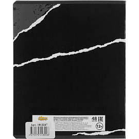 Тетрадь предметная по геометрии №1 School Панк А5 48 листов с рисунком в клетку, УФ-сплошной глянцевый лак