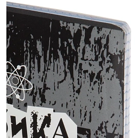 Тетрадь предметная по физике №1 School Панк А5 48 листов с рисунком в клетку, УФ-сплошной глянцевый лак