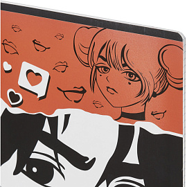 Тетрадь предметная по географии №1 School Аниме А5 48 листов с рисунком в клетку, TWIN лак