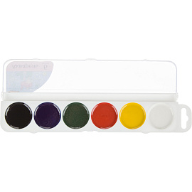 Краски акварельные медовые №1 School Русалочка 6 цветов