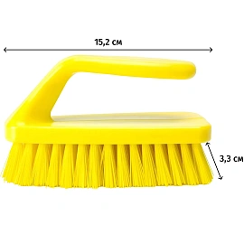 Щётка Haccper средней жёсткости 152х64.9 мм жёлтая
