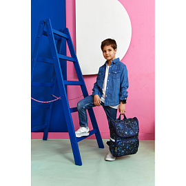 Ранец №1 School Вox Cозвездия черный с одним отделением