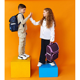 Ранец №1 School Вox Cозвездия черный с одним отделением