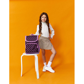 Ранец №1 School Вox Лапки фиолетовый с одним отделением