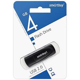 Флешка USB 2.0 4 ГБ Smartbuy Scout (SB004GB2SCK)