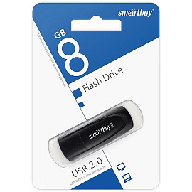 Флешка USB 2.0 8 ГБ Smartbuy Scout (SB008GB2SCK)