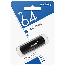 Флешка USB 2.0 64 ГБ Smartbuy Scout (SB064GB2SCK)
