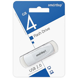 Флешка USB 2.0 4 ГБ Smartbuy Scout (SB004GB2SCW)