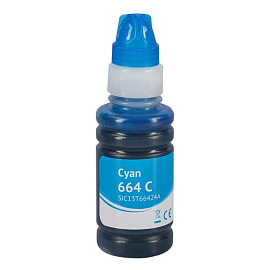 Чернила Sakura C13T66424A 664 C для Epson голубые совместимые