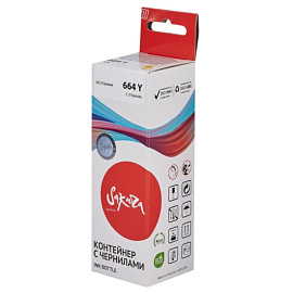 Чернила Sakura C13T66444A 664 Y для Epson желтые совместимые