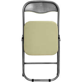 Стул складной РС 04 кант слоновая кость/металлик (искусственная кожа)