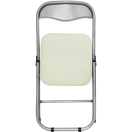 Стул складной РС 04 слоновая кость/серебро (искусственная кожа)