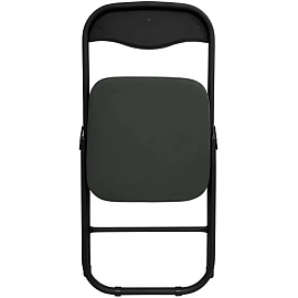 Стул складной РС 04 кант серый/черный (искусственная кожа)