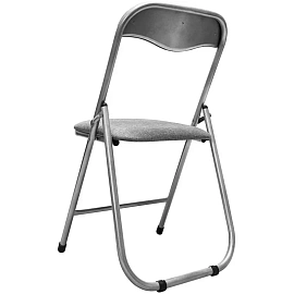 Стул складной РС 04 серый/серебро (ткань)