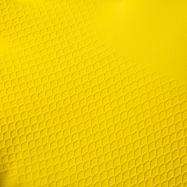 Перчатки КЩС латексные Scaffa Луч Cem L40 с хлопковым напылением желтые (размер 8)