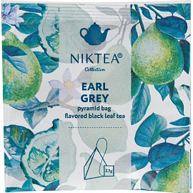 Чай черный Niktea Earl Grey 15 пирамидок (бергамот)